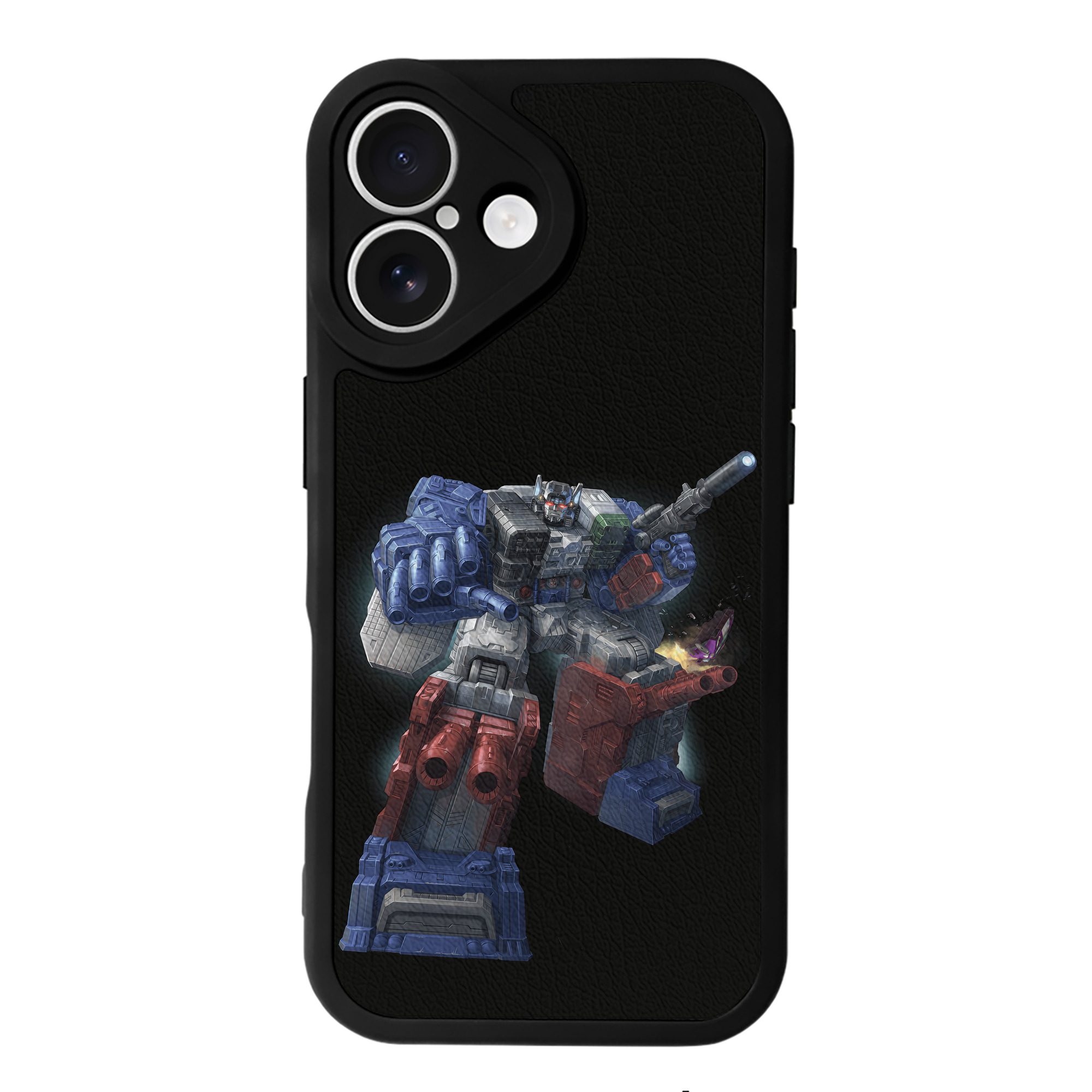 （画像用） Transformers トランスフォーマー 【iPhone 16シリーズ対応】シリコンスマホケース（レザー調） 材質：シリコン